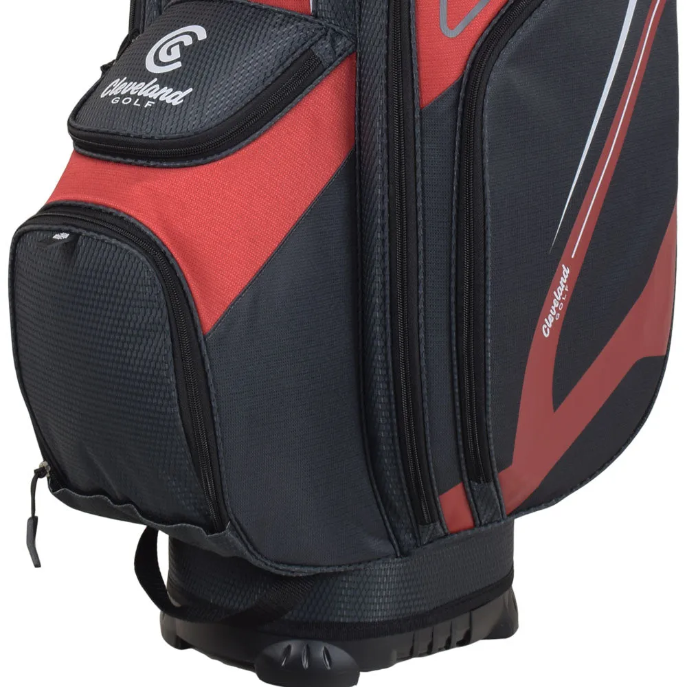 Cleveland Golf Friday 3 Cart Bag - Red/Charcoal, Golf divot tool, Golf accessories for women, Custom golf head covers