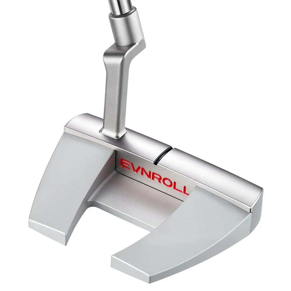 Evnroll EV5.1 Satin Short Plumber Players Mallet Putter - 355g, Golf shaft puller tool, Solar powered golf cart, Backyard golf setup