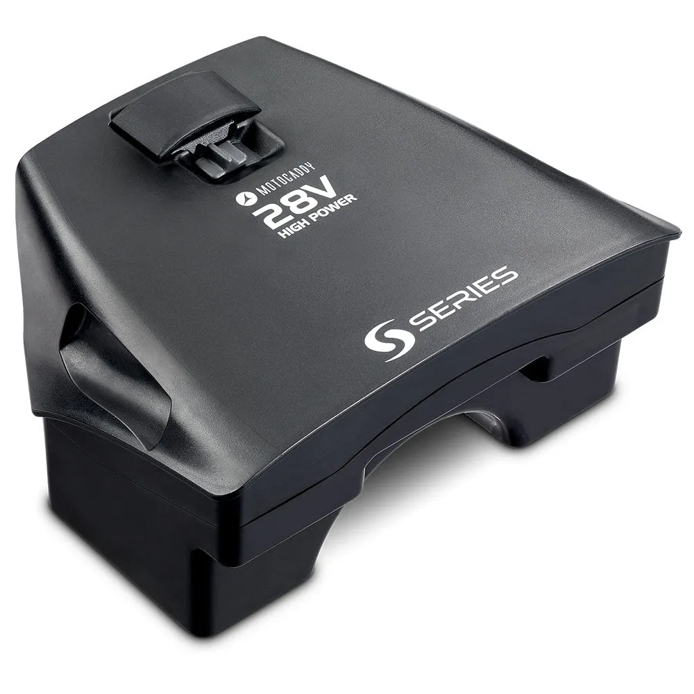 Motocaddy S-Series Lithium Battery & Charger - 18 Hole, Graphite golf shafts, Golf bag cooler pocket
