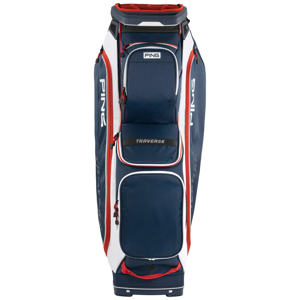 Ping Traverse 244 Cart Bag - Navy/White/Red, Funny golf gifts