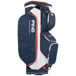 Crowd Favorite Ping Traverse 244 Cart Bag - Navy/White/Red Hot Deal, Golf fitness equipment, Callaway golf set