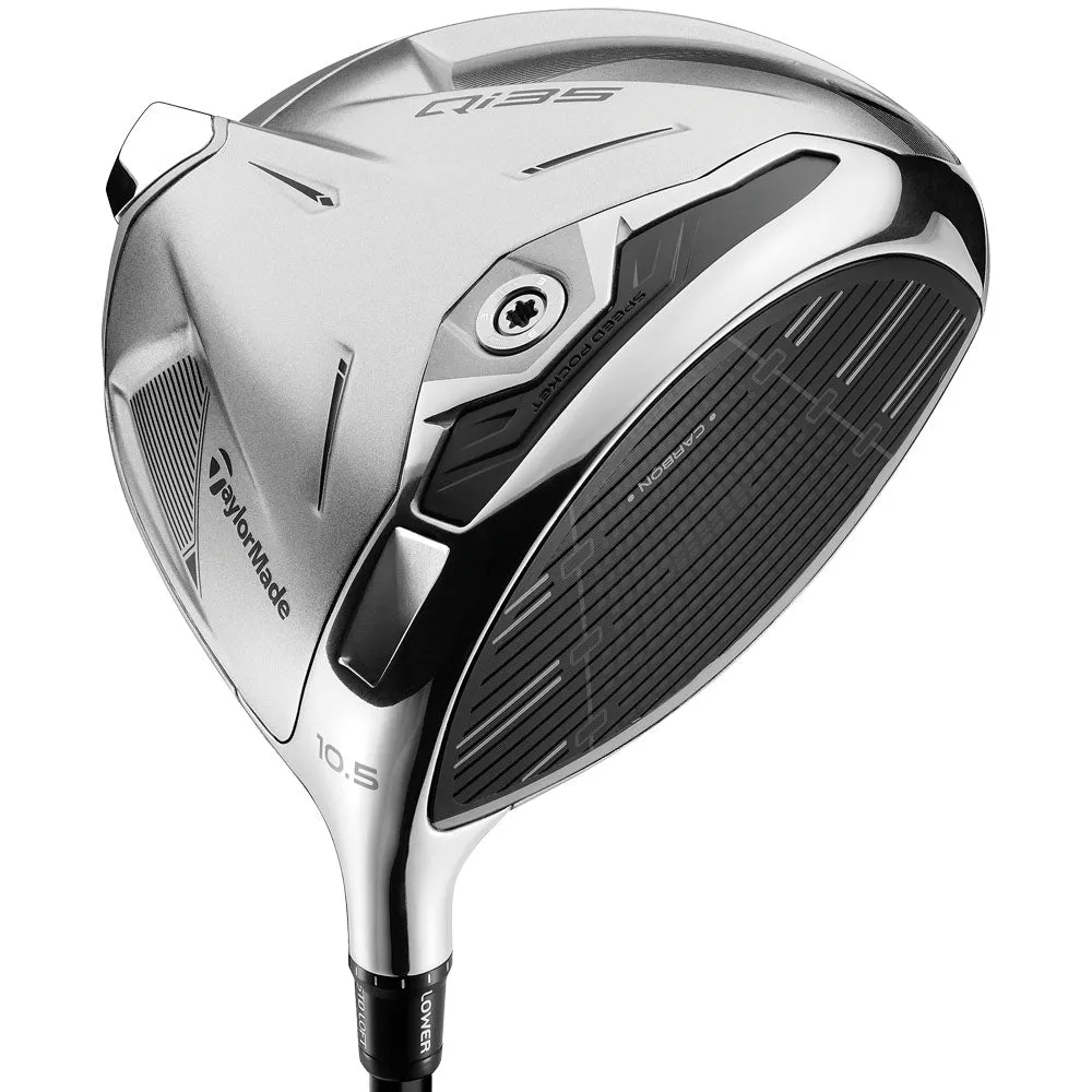 TaylorMade Qi35 Ltd Edition Designer Series Driver - Silver, XXL golf gloves, SPF 50 golf shirts, Golf stretching straps