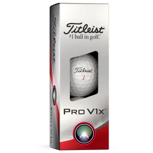 Crowd Favorite Titleist Pro V1x Golf Balls - White - 3-Ball Sleeve Everyday Must-Have, SPF 50 golf shirts, XXL golf gloves