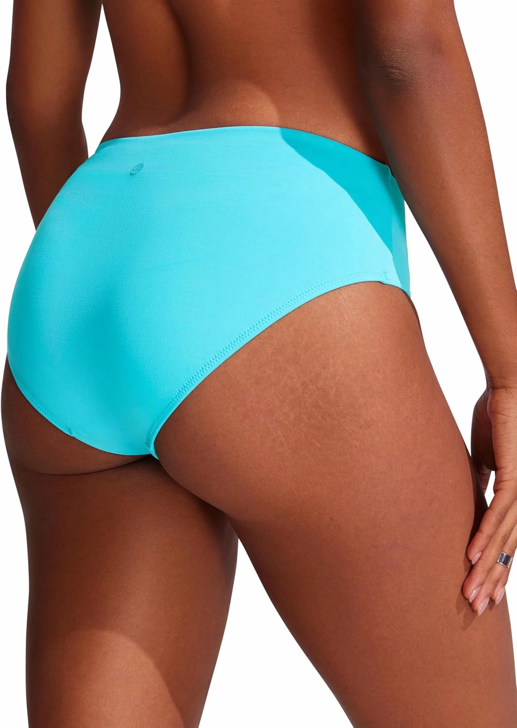 CRZ YOGA Bikini Bottoms for Women Mid Rise Full Coverage Bathing Suit Swimsuit Basic Swim Briefs