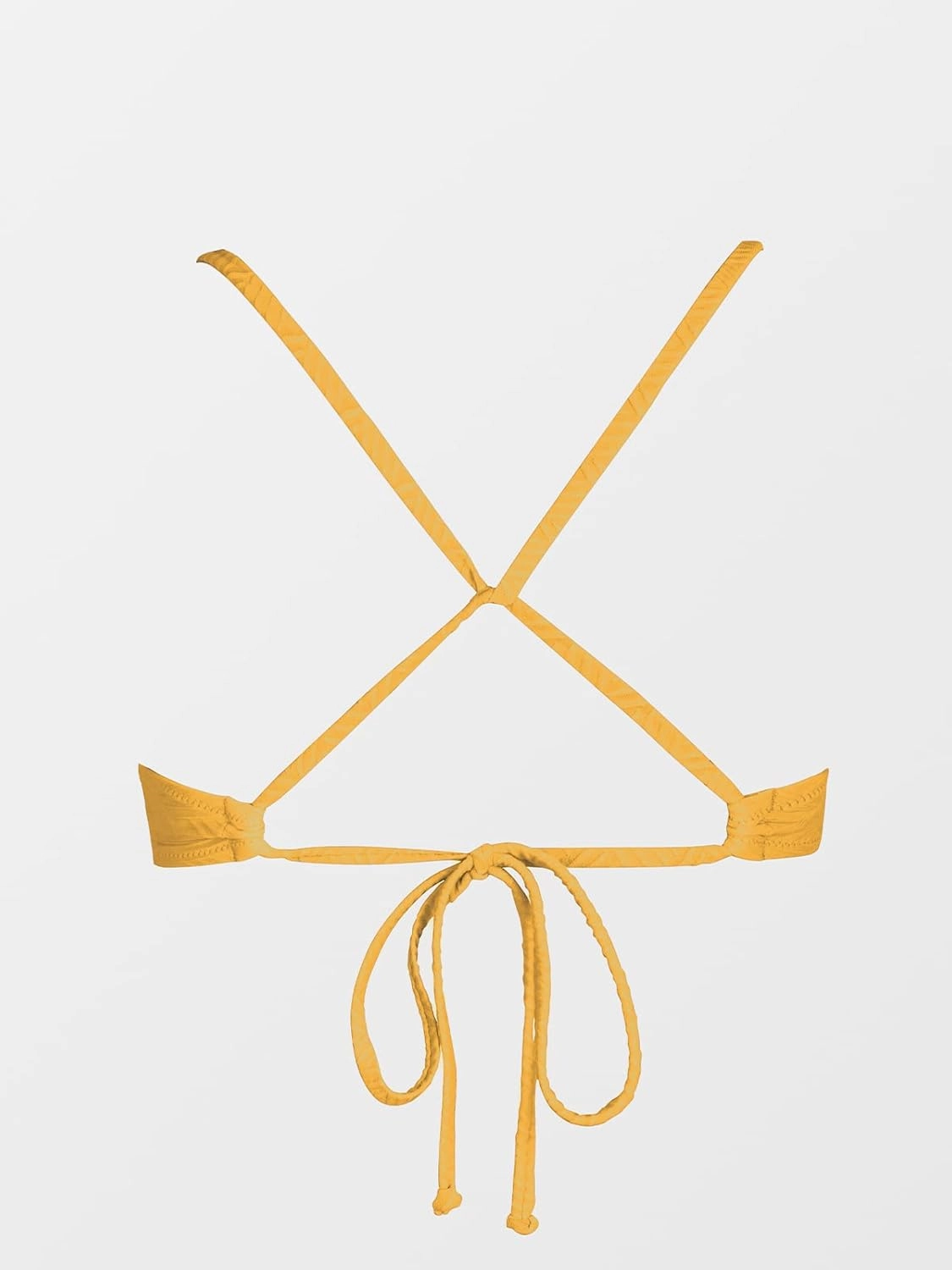 CUPSHE Bikini Top for Women Bathing Suit Criss Cross Self Tie Spaghetti Straps V Neck