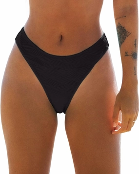 CUPSHE Women's Bikini Bottom High Cut Mid Waist Cheeky Bathing Suit