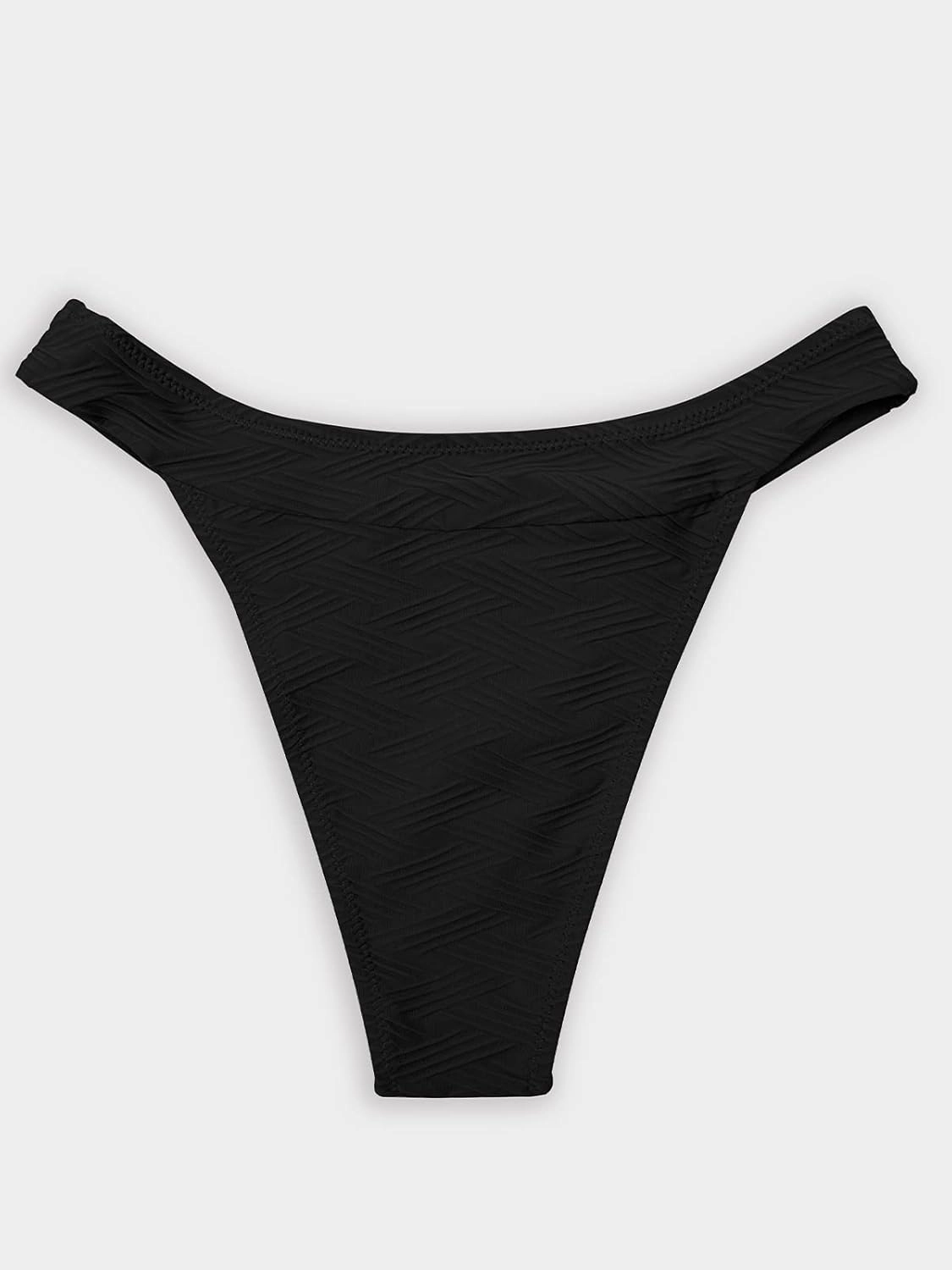 CUPSHE Women's Bikini Bottom High Cut Mid Waist Cheeky Bathing Suit