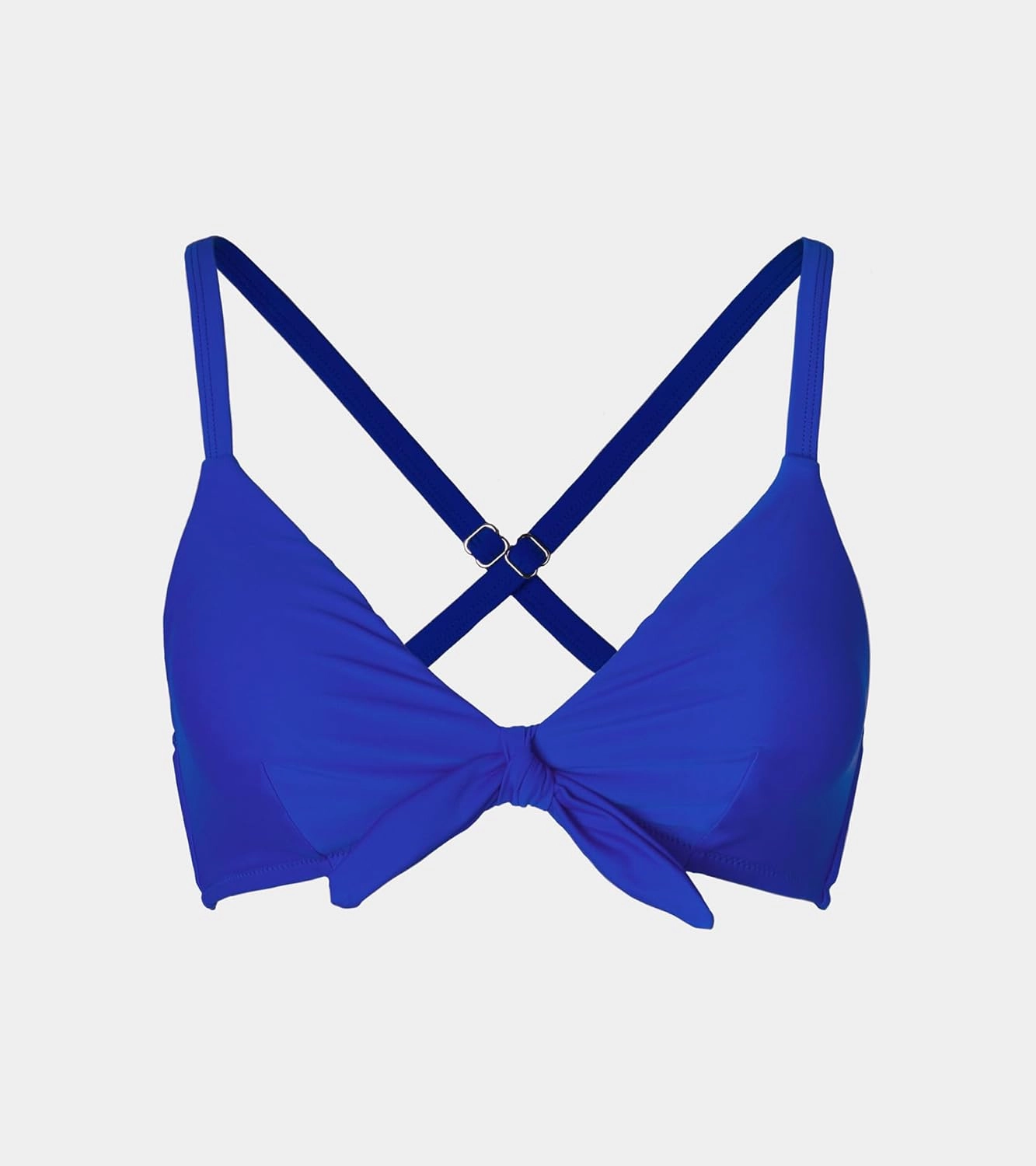 CUPSHE Womens Bikini Top Swimsuit Bandeau Top Back Tie with Removable Shoulder Straps