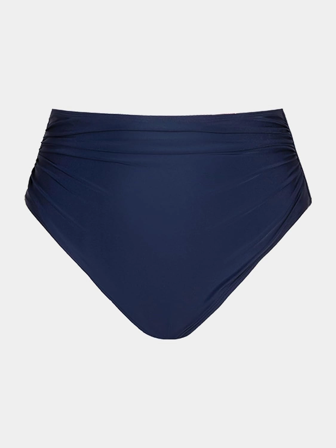 CUPSHE Womens Swimsuit Bikini Bottom High Waisted Bathing Suit Ruched Full Coverage