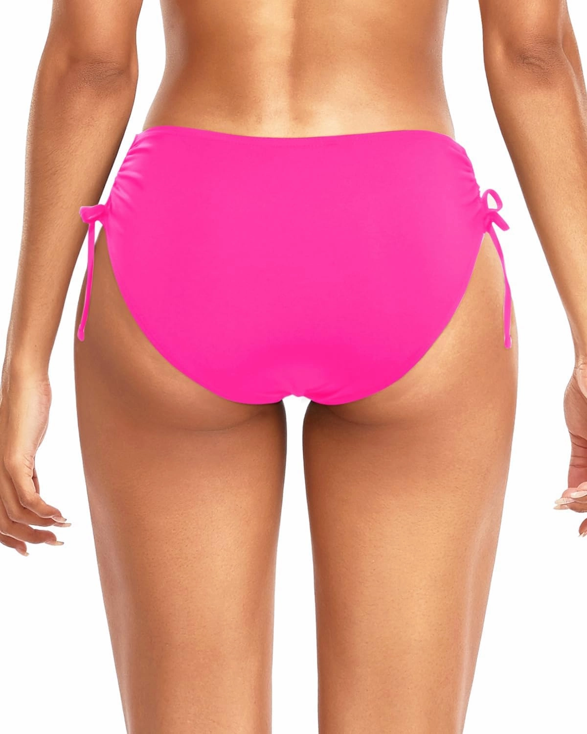 Daci Women Mid Waist Bikini Bottoms - Full Coverage Swim Bathing Suit Bottom Side Tied Swimsuit Bottoms