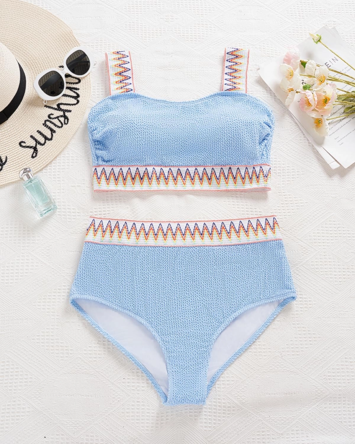 Daci Women Plus Size 2 Piece Swimsuits - High Waisted Bikini Sets Tummy Control Bathing Suit 2025 Swimwear