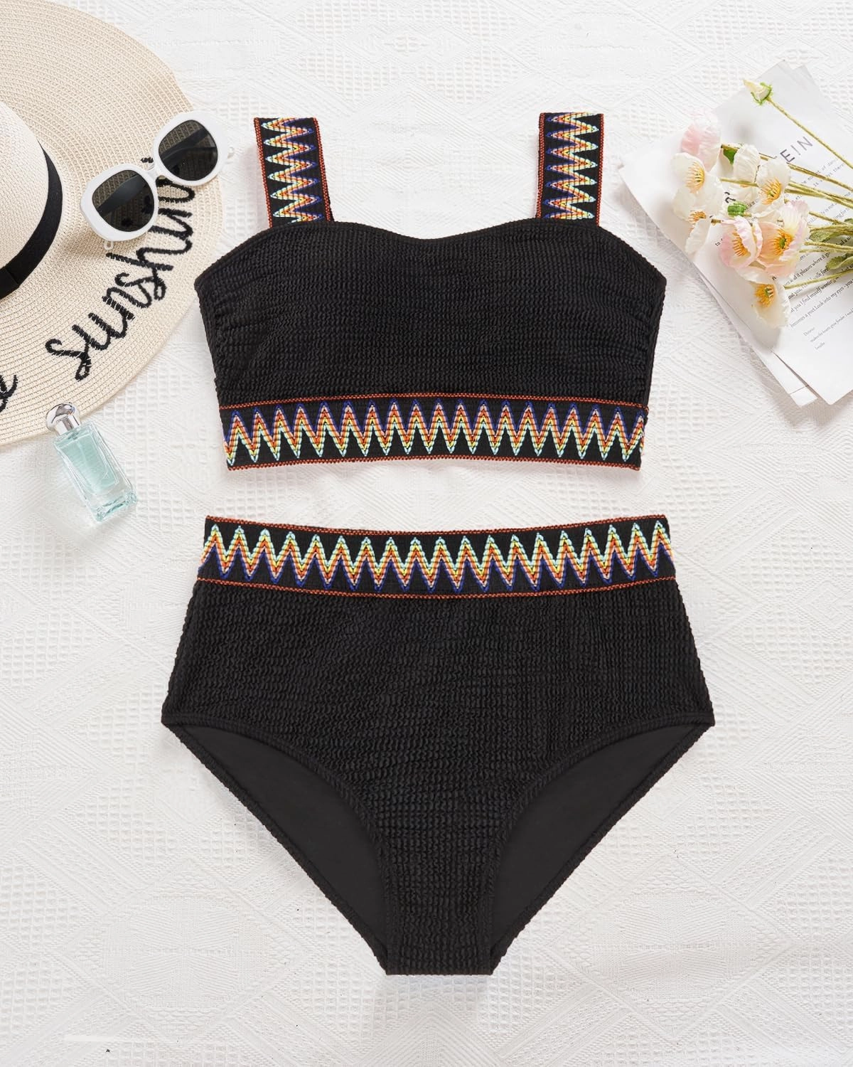 Daci Women Plus Size 2 Piece Swimsuits - High Waisted Bikini Sets Tummy Control Bathing Suit 2025 Swimwear