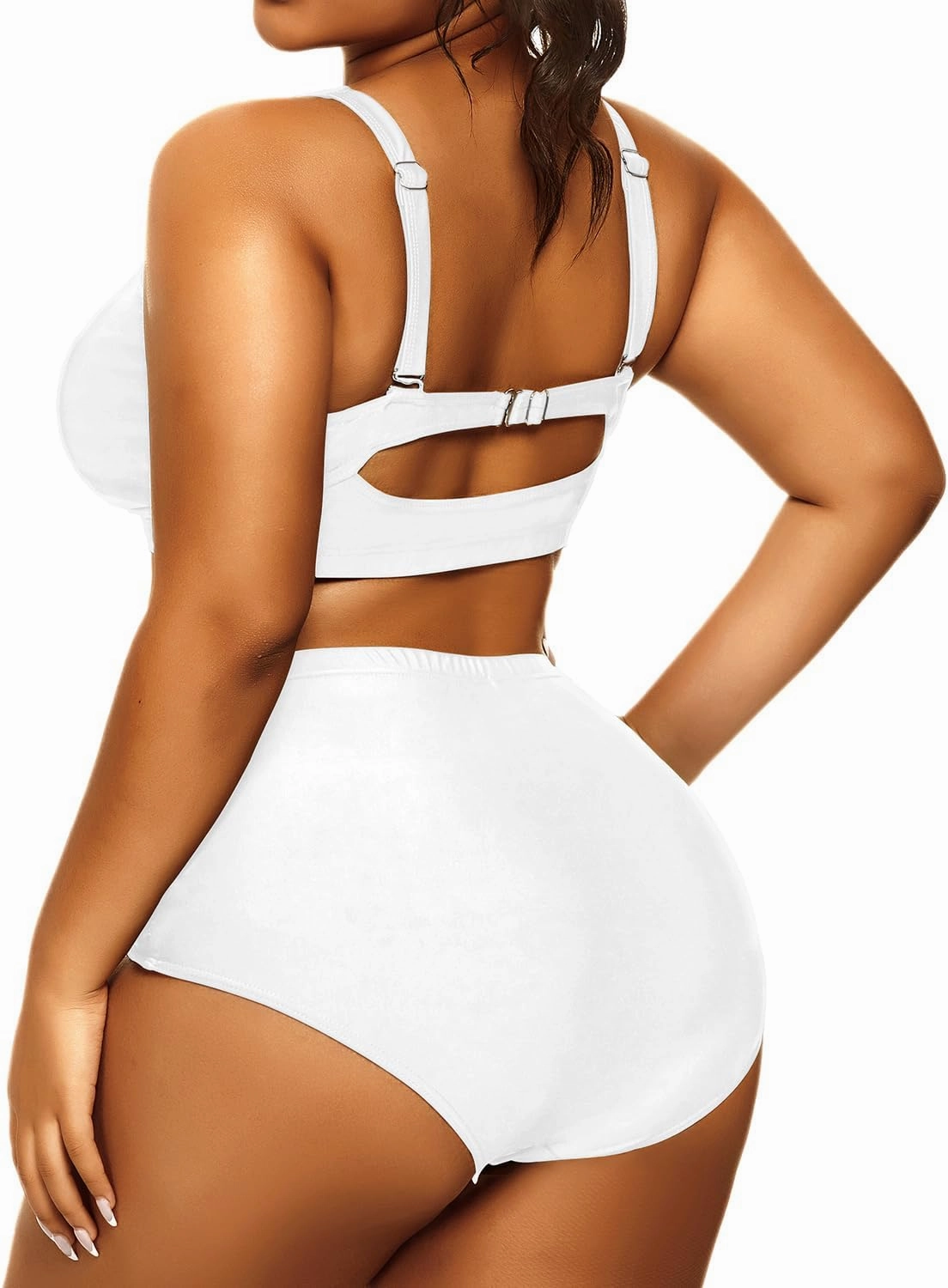 Daci Women's Plus Size Bikini Sets - High Waisted Two-Piece Swimsuits with Tummy Control