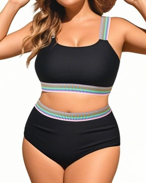 Daci Women Two Piece Plus Size Bikini - High Waisted Swimsuits Tummy Control Bathing Suits Swimwear 2025