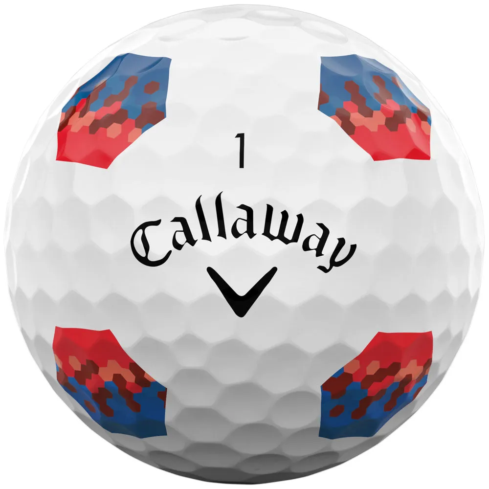 Callaway Chrome Tour TruTrack Golf Balls - White - 12 Pack, Golf mat for home, Golf club travel bag hard case