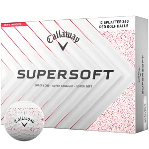 Daily Deal Callaway Supersoft Golf Balls - Red Splatter - 12 Pack Todays Pick, Golf shoes for plantar fasciitis, Golf rangefinder