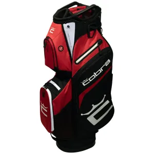 Daily Deal Cobra Signature Cart Bag - Bright White/High Risk Red/Puma Black Built to Impress, Airline approved golf bag, Golf practice balls, Golf shaft flex chart