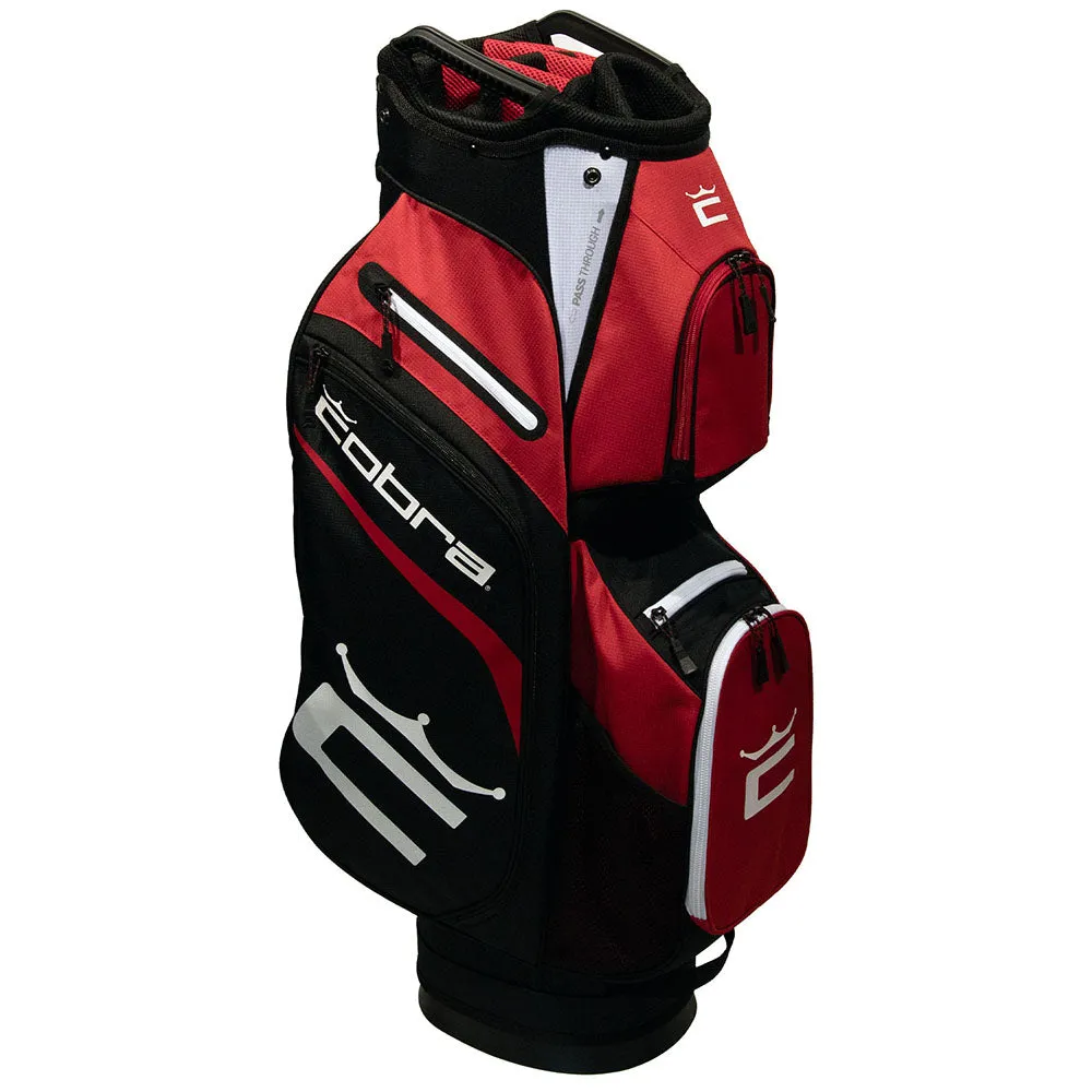 Cobra Signature Cart Bag - Bright White/High Risk Red/Puma Black, Golf stretching straps, Golf gift for men