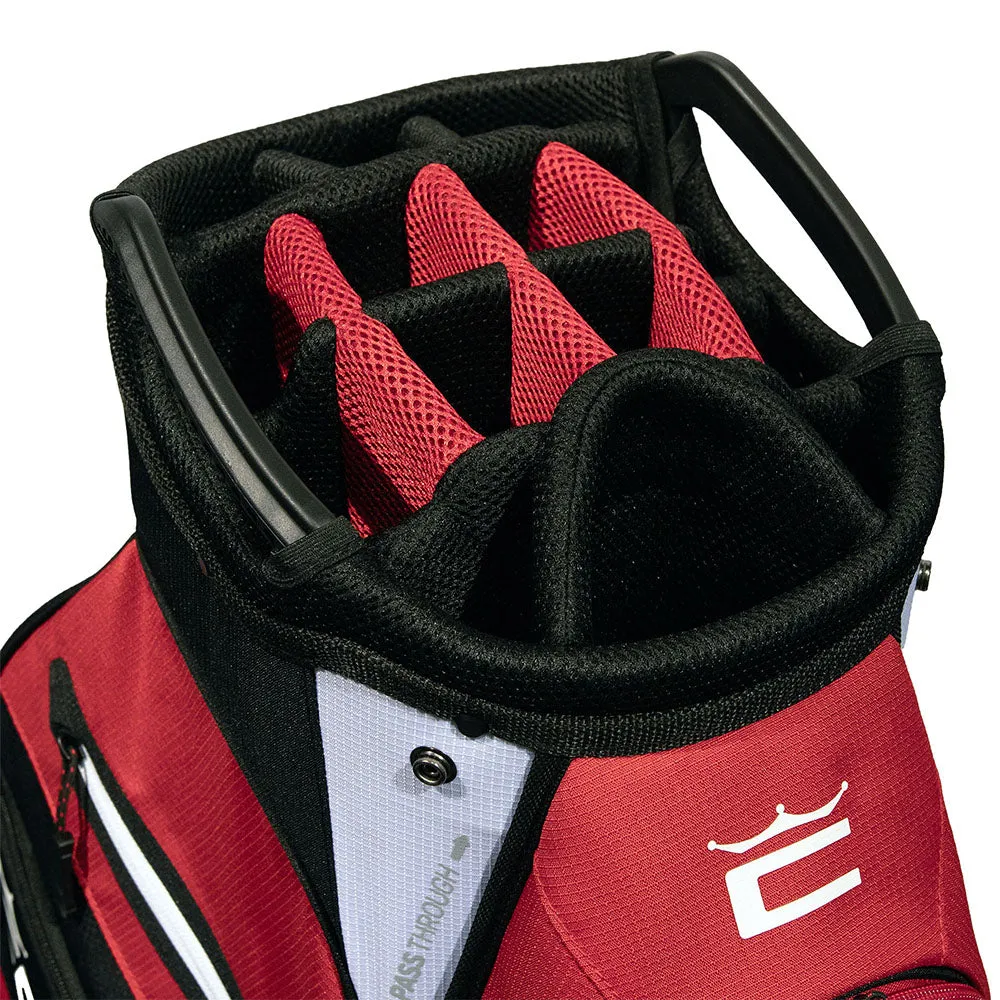 Cobra Signature Cart Bag - Bright White/High Risk Red/Puma Black, Golf rule book 2024, Golf stand bag, Golf belt with ball marker