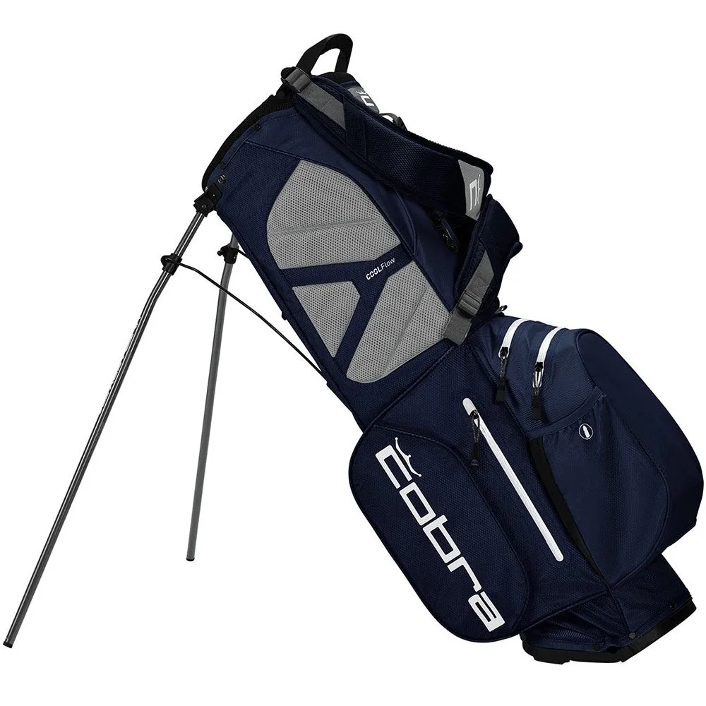 Cobra Ultradry Pro Waterproof Stand Bag - Navy Blazer/White, Golf posture corrector