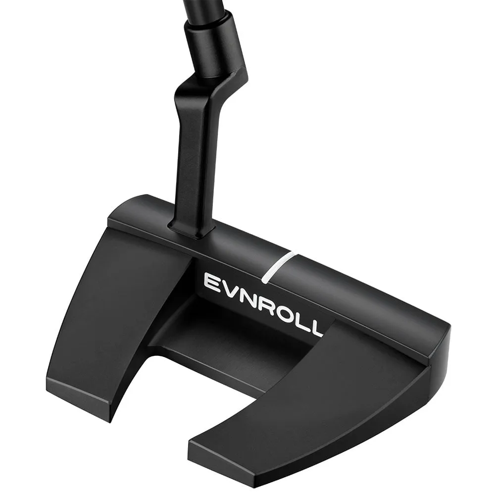 Evnroll EV5.1 Black Short Plumber Players Mallet Putter - 340g, Affordable golf clubs, Golf push cart