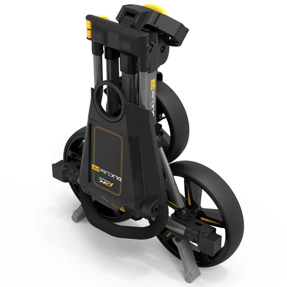 PowaKaddy DLX-Lite FF 3-Wheel Push Trolley - Gunmetal/Yellow Trim, Adjustable golf driver, What golf ball is best for high handicappers