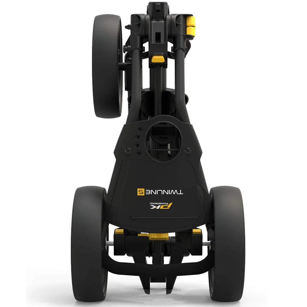 PowaKaddy Twinline 5 Lite 3-Wheel Push Trolley - Matte Black, Eco-friendly golf tees