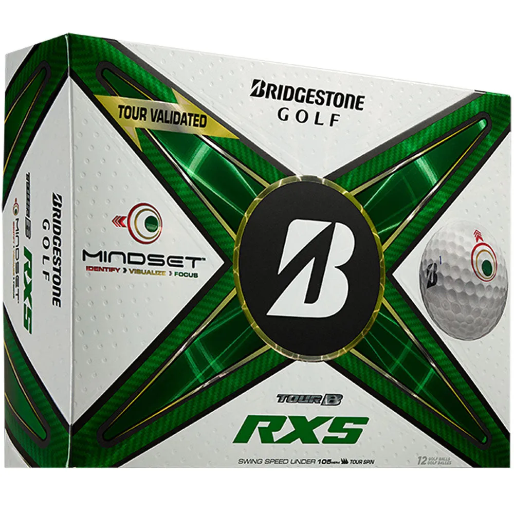 Bridgestone TOUR B RXS Golf Balls - MindSet - 12 Pack, Personalized golf bag, Breathable golf pants