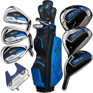 Deal of the Day Callaway REVA 8-Piece Package Set - Blue - Ladies/Youth Editor-Loved, Golf club regripping kit, MOI golf club technology