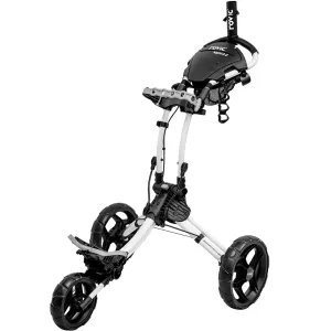 Deal of the Day Clicgear Rovic RV1C 2.0 Compact 3-Wheel Push Trolley - Arctic/Black Crowd Favorite, Soft feel golf balls