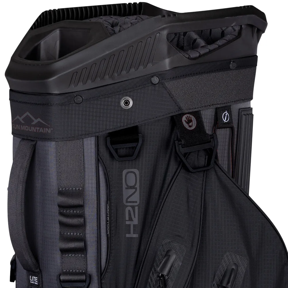Sun Mountain H2NO Lite Waterproof Cart Bag - Steel/Black, Golf gift for men