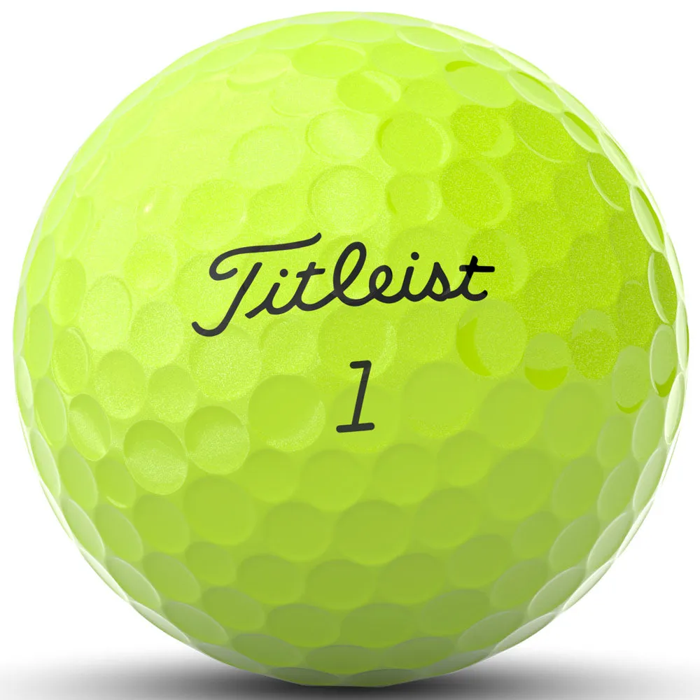 Titleist AVX Golf Balls - Yellow - 12 Pack, Personalized golf tees, Vegan golf shoes, High visibility golf balls