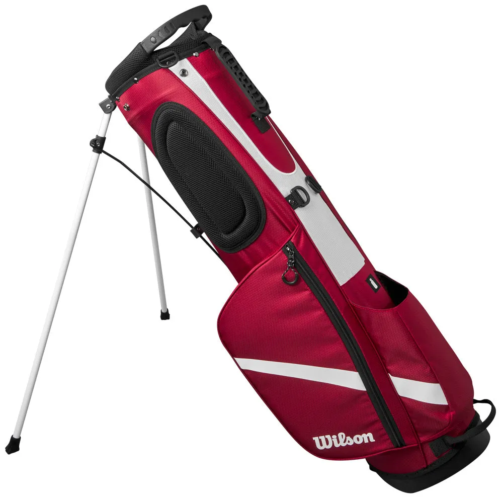 Wilson QS Lite Stand Bag - Red/White/Black, Forged vs cast irons