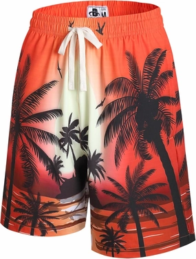 DEHANER Swim Trunks for Men Quick Dry Board Shorts with Zip Pockets Bathing Suits Beach Swimwear