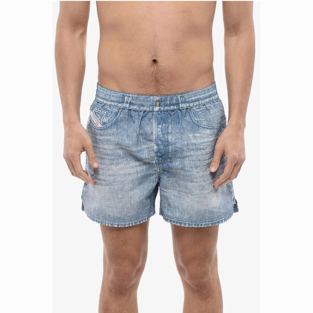 Diesel TAG Swim Shorts BMBX-KEN-37 with Effect Men's Print