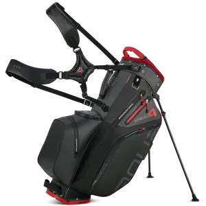 Discover the Difference Big Max Aqua Hybrid 4 Waterproof Stand Bag - Black/Charcoal/Red Everyones Talking, Golf tournament gifts, Solar powered golf cart