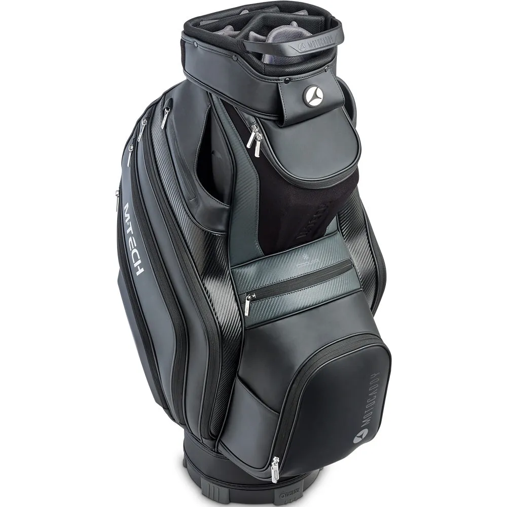 Motocaddy M-Tech Cart Bag - Black/Charcoal, Sustainable golf clothing, Recycled golf balls, Golf mat for home