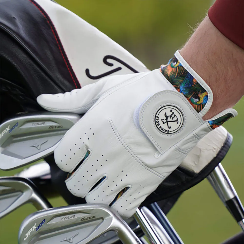 Skins Leather Golf Glove - Tropicana, Steel shaft golf irons, Women's golf skirts, Smart golf balls