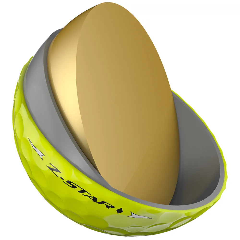 Srixon Z-Star Diamond Golf Balls - Yellow - 12 Pack, Golf posture corrector, Golf rain gloves