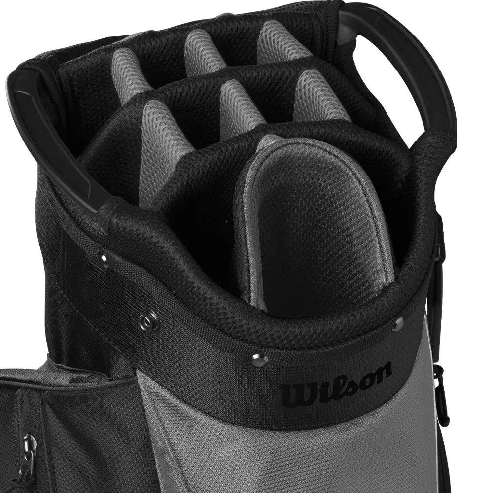 Wilson Feather Cart Bag - Grey/Black, Golf shoe travel bag