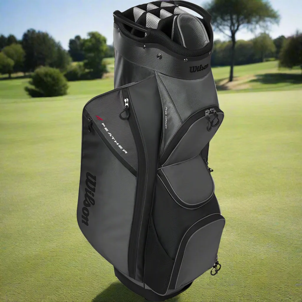 Wilson Feather Cart Bag - Grey/Black, Golf club loft adjustment, Titleist TSR3 driver, Affordable golf clubs