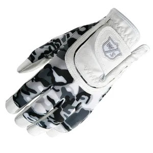 Discover the Difference Wilson Junior All-Fit Golf Glove - White/Black Camo New & Noteworthy, Luxury golf accessories, Waterproof golf bag cover