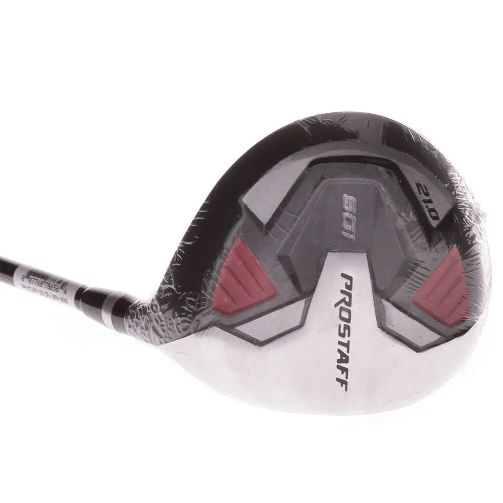 Wilson Prostaff SGI Fairway Wood, Golf cart bag with 14 dividers, Golf hitting mat, Golf travel essentials