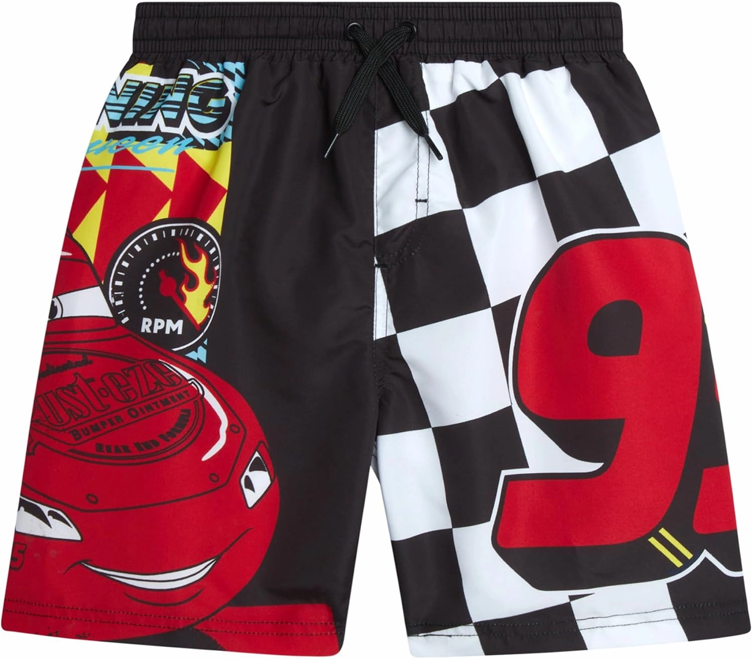 Disney Boys Rash Guard Set - 2 Piece Mickey Mouse, Cars Lighting McQueen, and Buzz Lightyear UP50  Swim Set for Boys (2T-7)