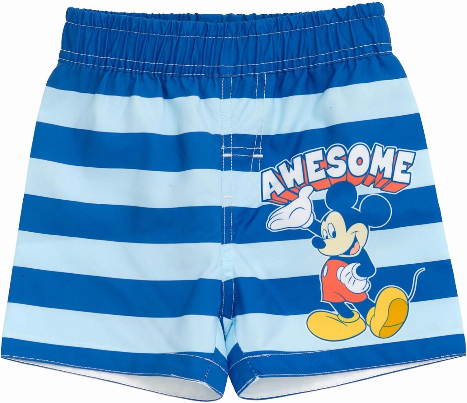Disney Mickey Mouse Surfboard UPF 50  Rash Guard Shirt & Swim Trunks Outfit Set Infant to Big Kid Sizes (12 Months - 14-16)