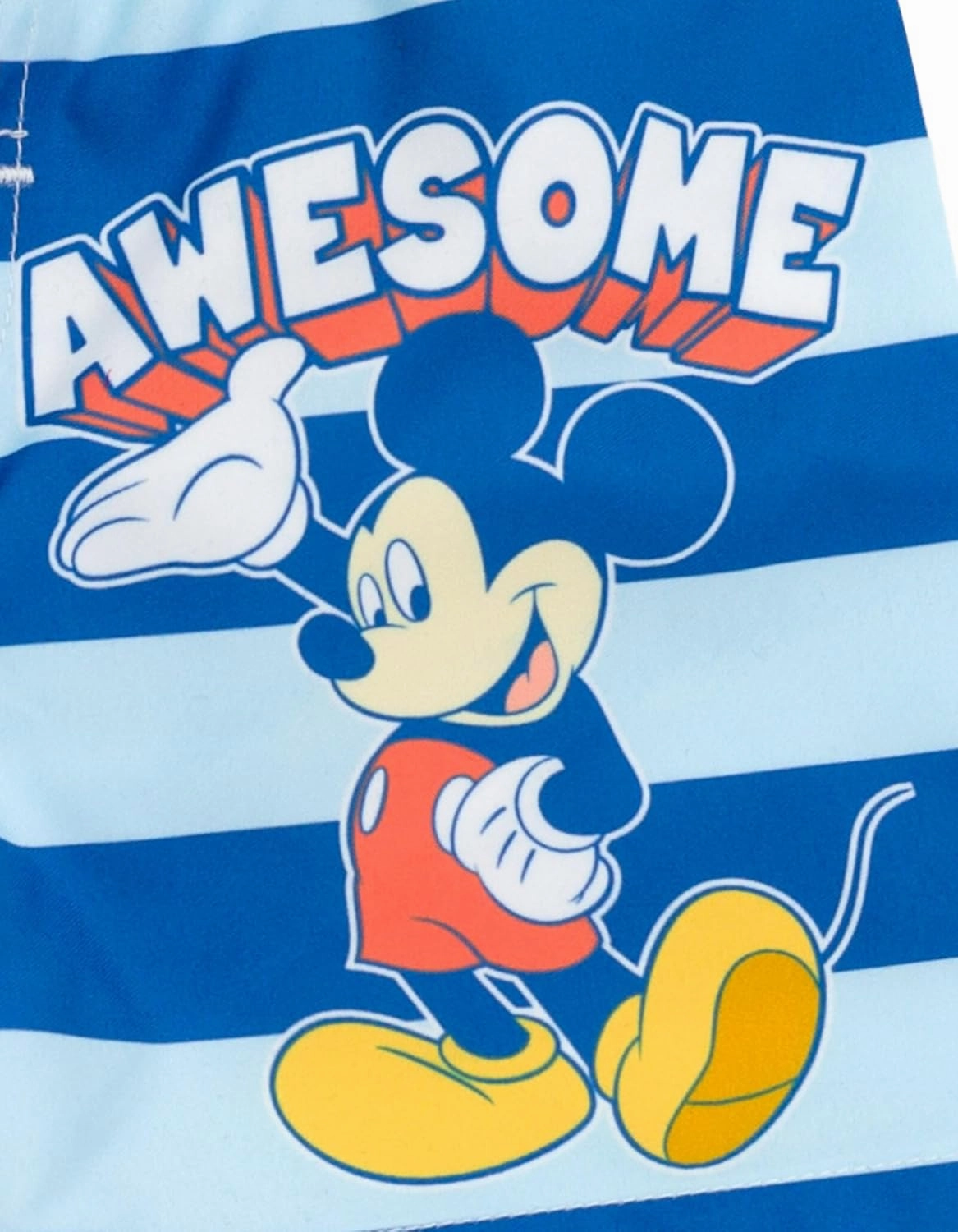 Disney Mickey Mouse Surfboard UPF 50  Rash Guard Shirt & Swim Trunks Outfit Set Infant to Big Kid Sizes (12 Months - 14-16)