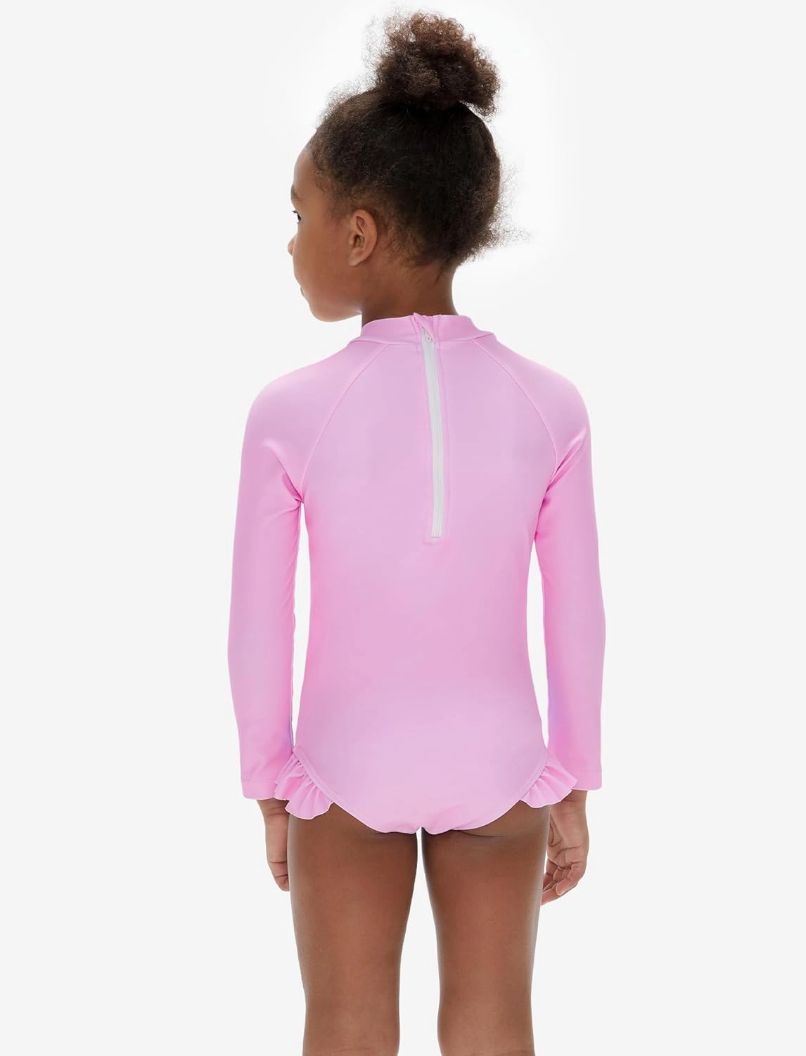 Disney Princess Frozen Elsa Minnie Stitch One Piece Swimsuit Rashguard Bathing Suit UPF 50 Toddler Girl Long Sleeve Swimwear