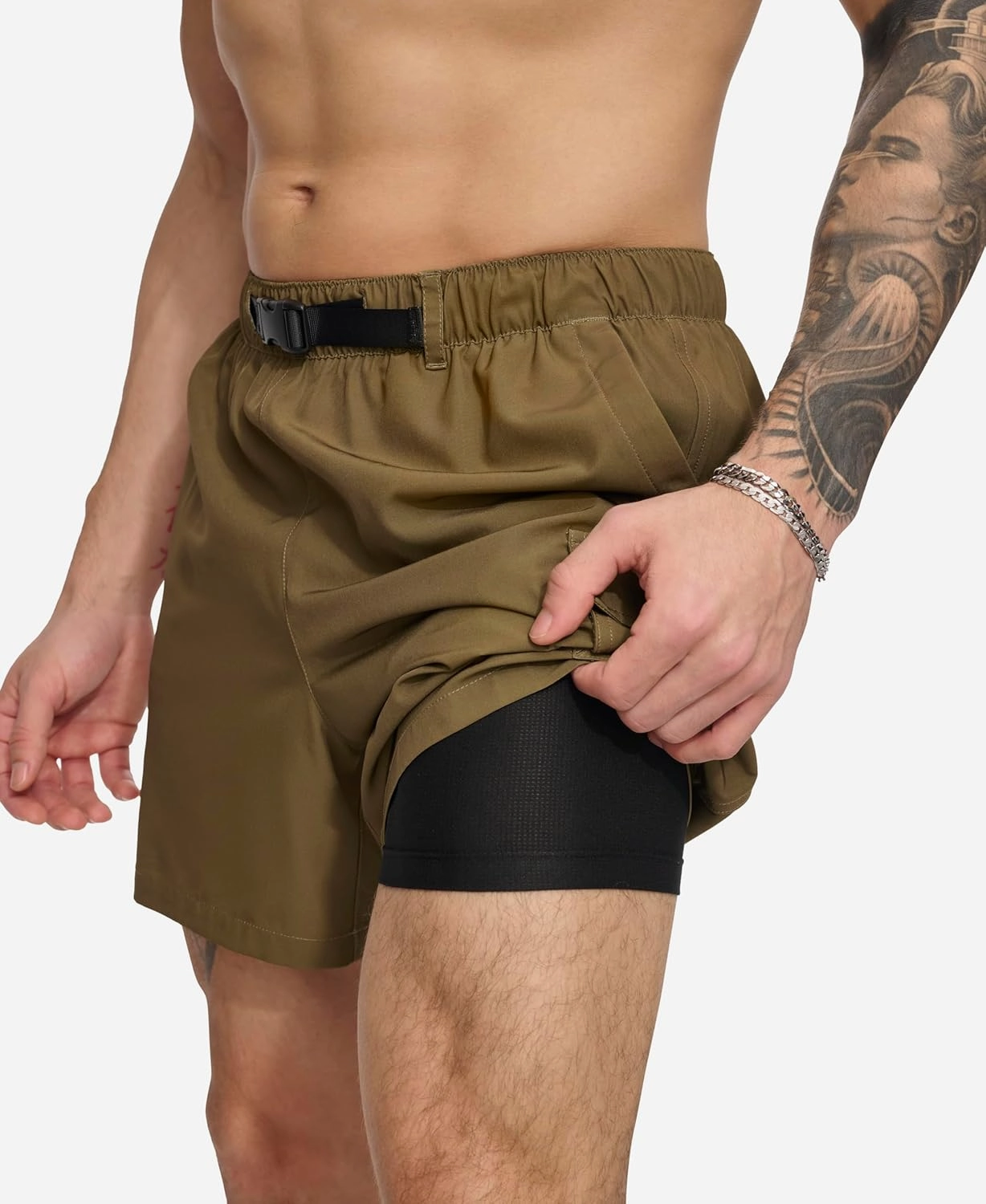 DKNY Men's Stretch Quick Dry Volley UPF 40  Protection Swim Trunk
