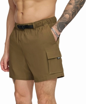 DKNY Men's Stretch Quick Dry Volley UPF 40  Protection Swim Trunk