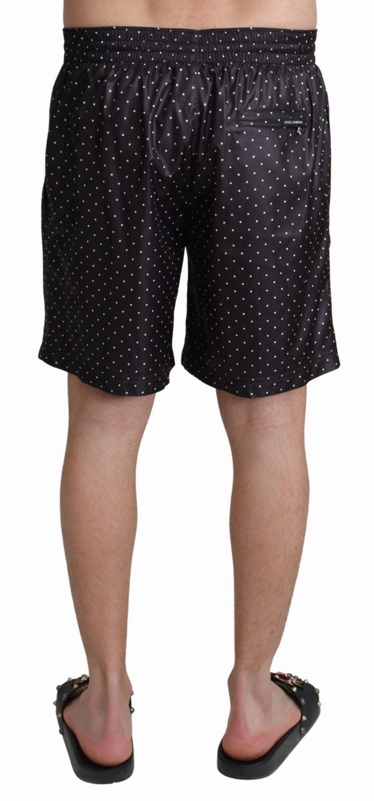 Dolce & Gabbana Chic Polka Dot Men's Swim Men's Trunks